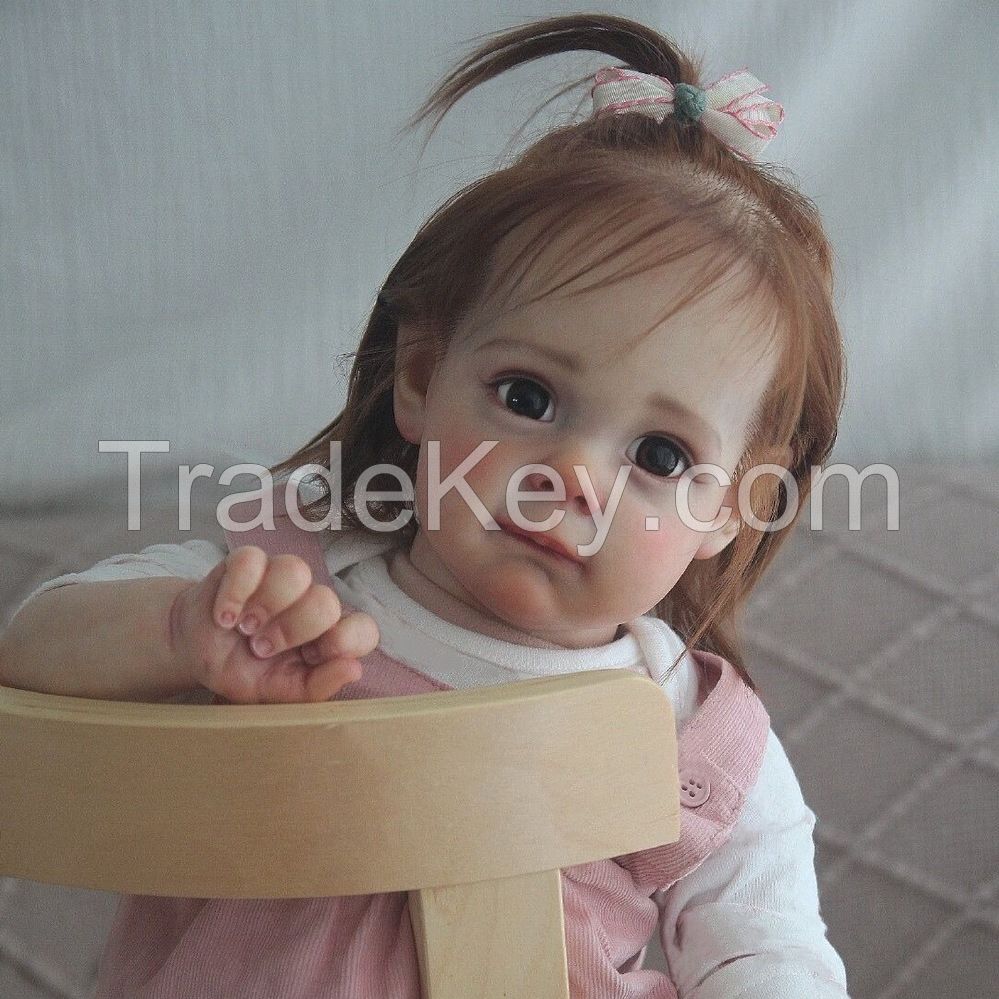 22-Inch Rebirth Doll Cute Realistic Baby Doll Soft Rubber Childrenâ² S Baby Toys