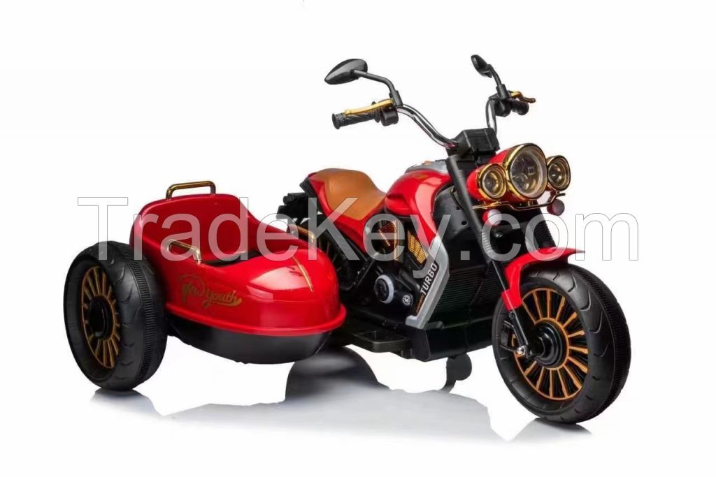 Kid Manually Turn The Handle Motorcycles Cool Lights Electric Motor Wholesale Children's Toy Cars Dual-drive Motorcycle