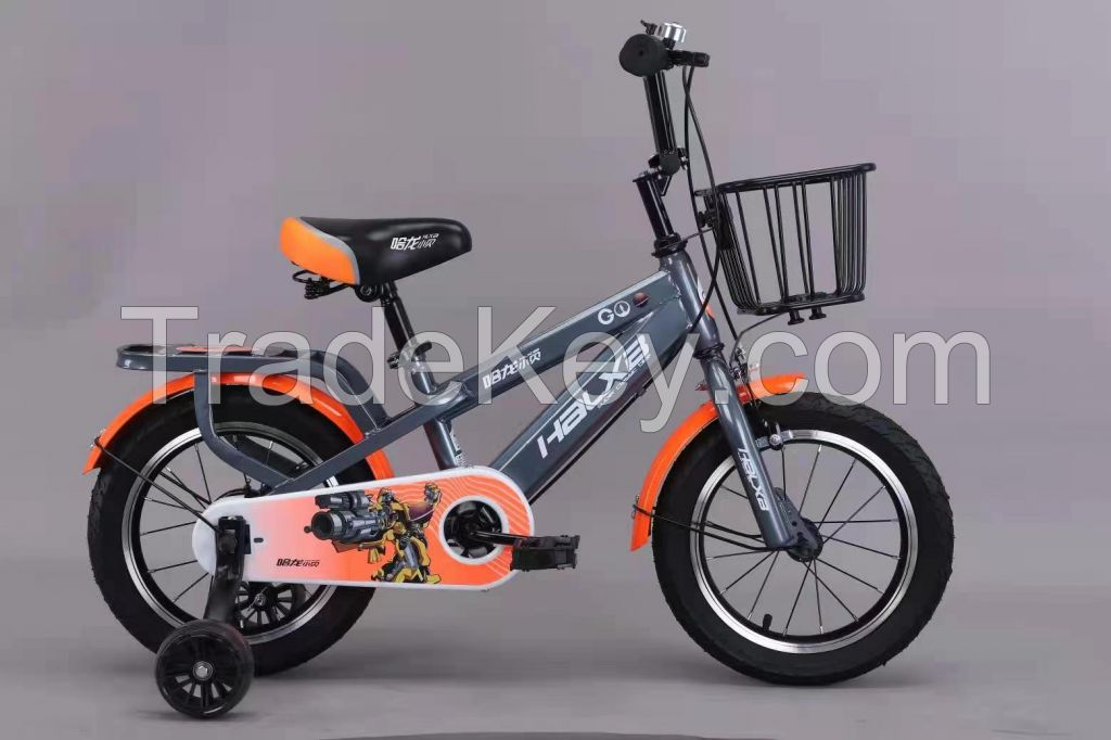 OEM 12 14 16 18 20 Inch Children&#039;s Bicycle For Baby Girls Boys With Basket Training Wheels Ride On Bike For Kids 5-8 Years Old