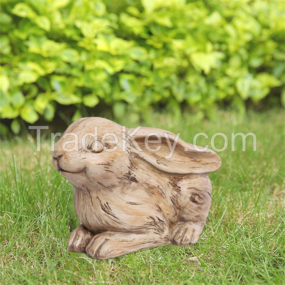 Polyresin bird/snail/rabbit planter