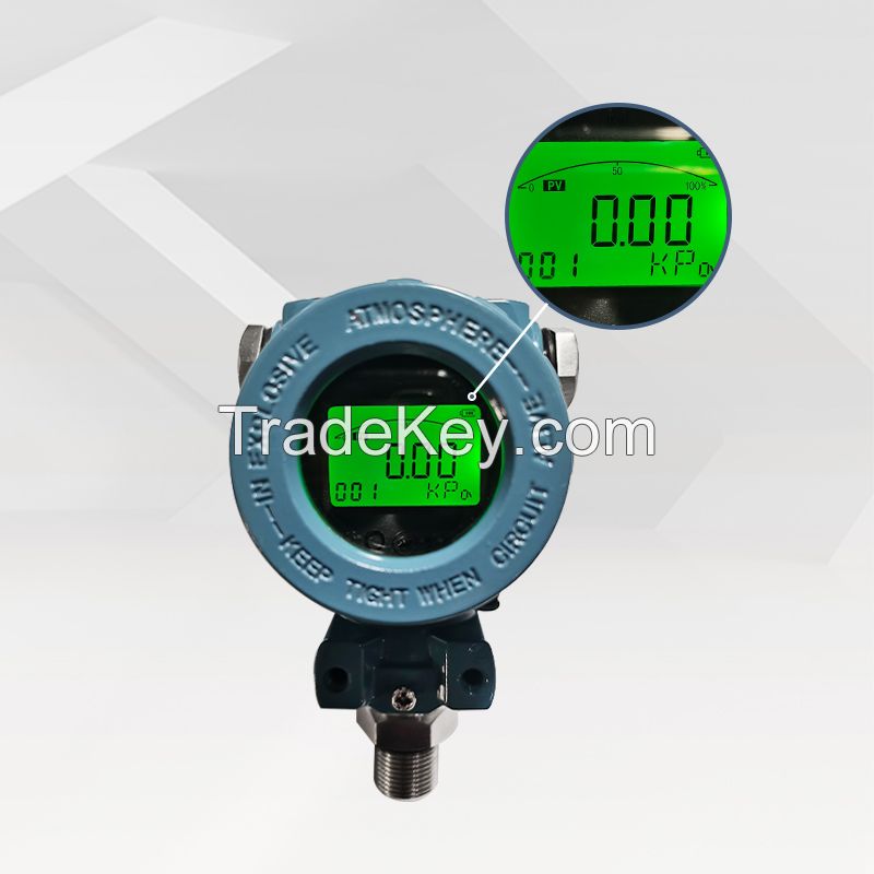 High precision digital pressure transmitter for oil and water well production, storage and transportation process pressure monitoring