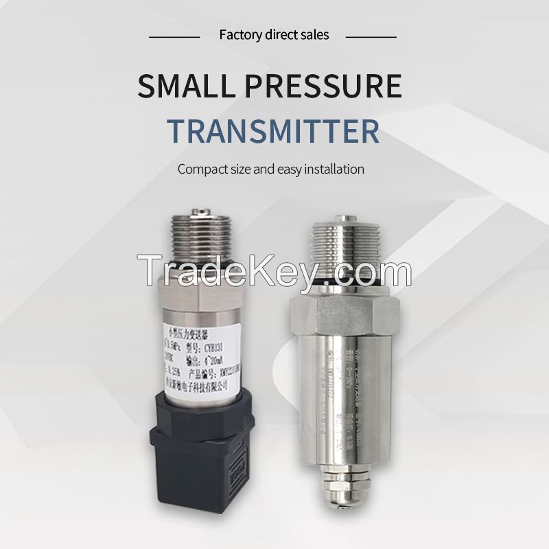 Small pressure transmitter with high accuracy, all stainless steel structure, strong anti-interference, good long term stability