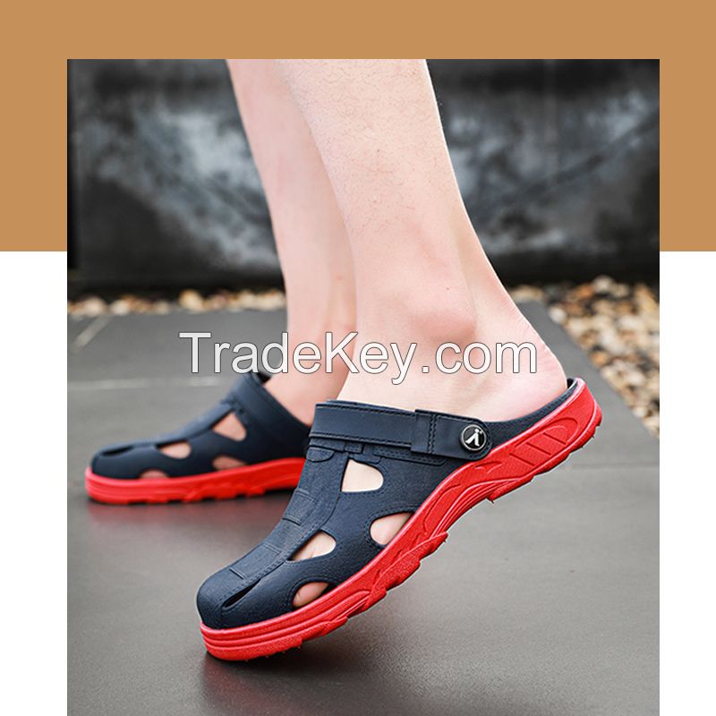 One-time hole-forming shoe material: PVC sole PVC upper