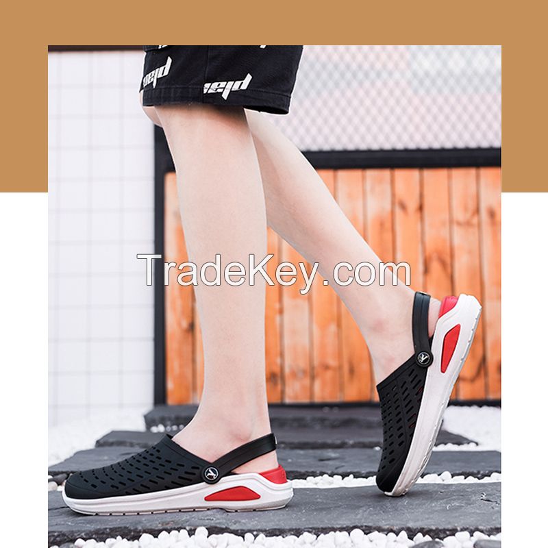 One-time hole-forming shoe material: PVC sole PVC upper