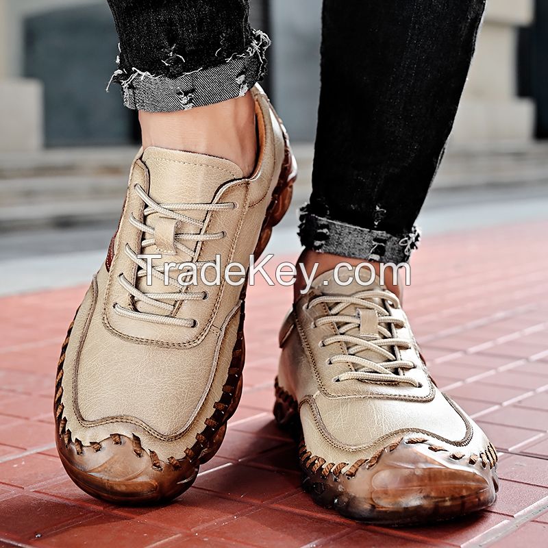 Telent/Tianlun top layer cow leather rubber soles men's shoes