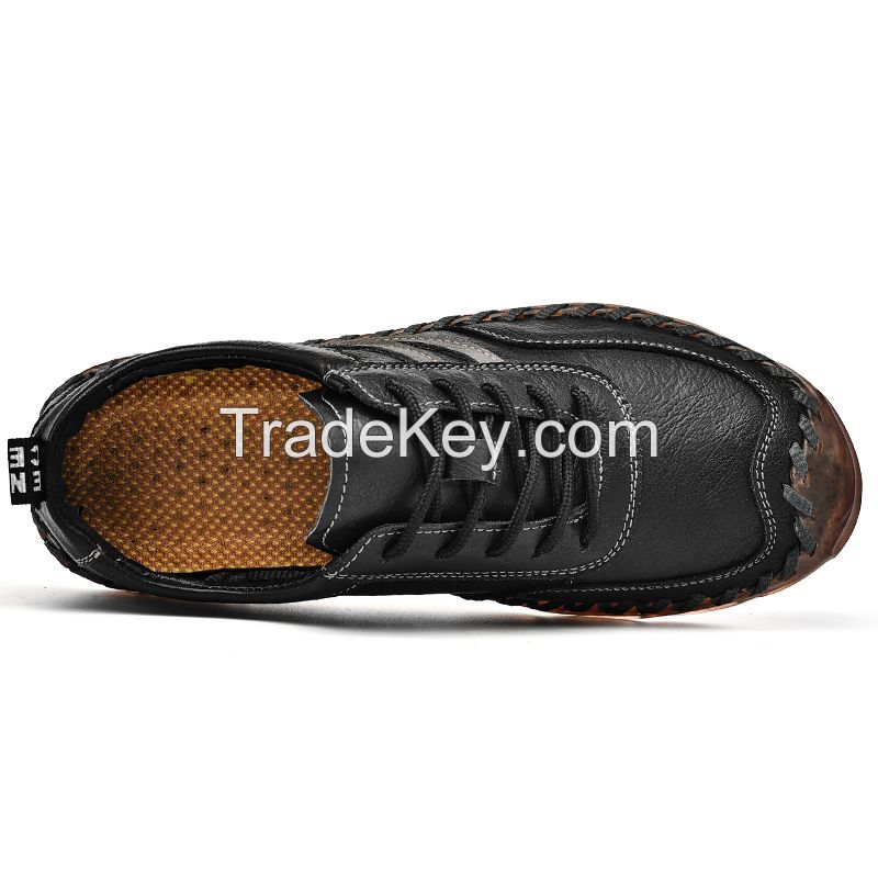 Telent/Tianlun top layer cow leather rubber soles men's shoes