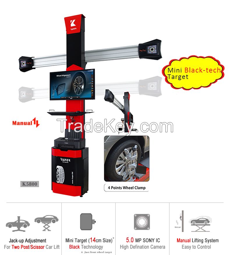 High performance 3D wheel alignment machine