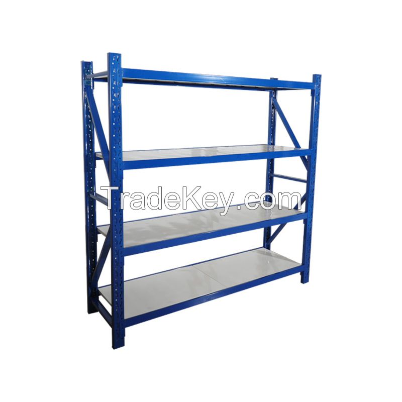  Blue medium storage rack, four layers of super load bearing, support customization