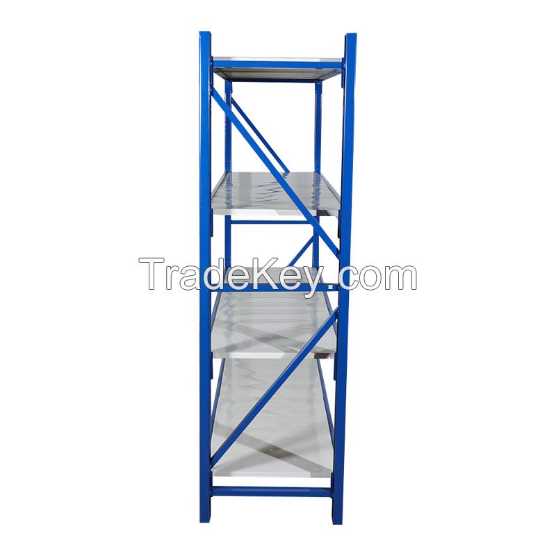  Blue medium storage rack, four layers of super load bearing, support customization