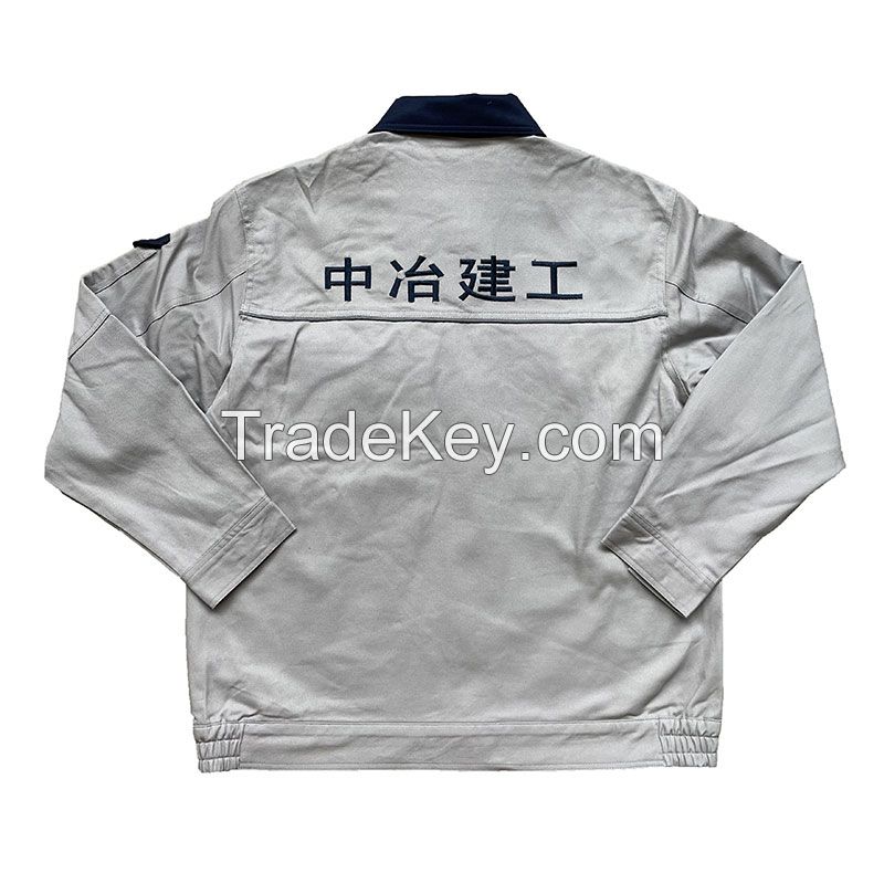 Casual jacket style of construction work clothes, multi-pocket design, easy to carry tools, color and fabric can be customized according to customers