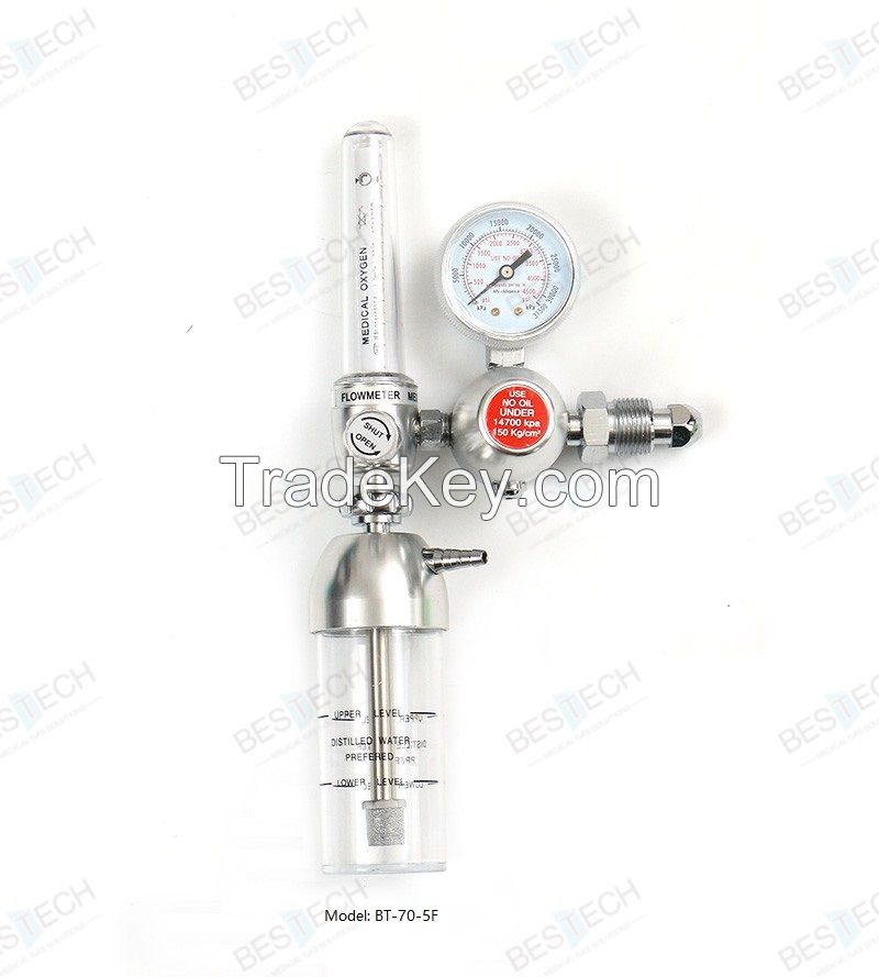 BT-70 Oxygen Flow Meter with Humidifier