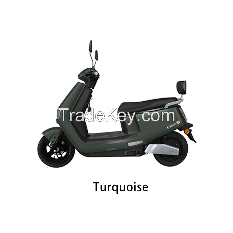 Electric motorcycles black K-N5 72V ultra-long battery life electric motorcycle intelligent anti-theft takeaway scooter for men and women green travel scooter