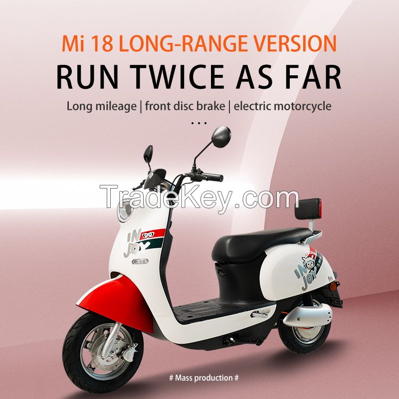 Electric motorcycles Mi18 ultra-long battery life light commuter 72V electric motorcycle  intelligent anti-theft multi-color optional