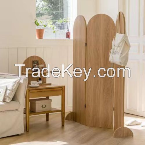 D'Topgrace 3 Panel  Wooden Room Divider