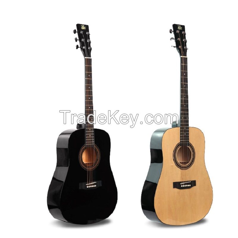 Factory spot 41 "shut-board guitar bright round barrel full basswood material folk guitar wholesale guitar