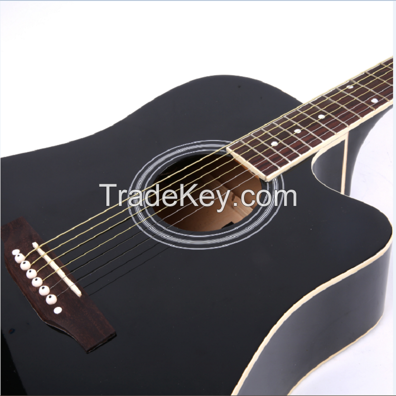 41Inch Sandal Wood Acoustic Electric Guitar Electric Box Guitar