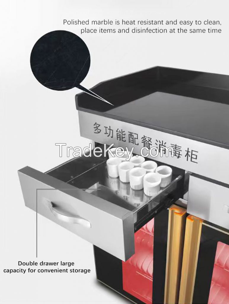 Multi-functional Sterilization Pantry Cabinet Double-door Vertical Disinfection Cupboard Tea 