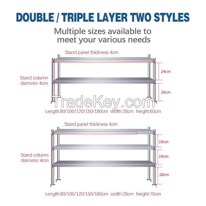 Commercial Kitchen Operating Table Home Cabinet Cutting Table Playing Load Table Stand Thickened