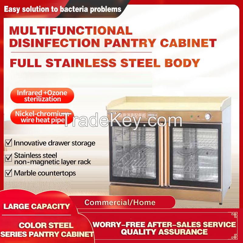 Multi-functional Sterilization Pantry Cabinet Double-door Vertical Disinfection Cupboard Tea 