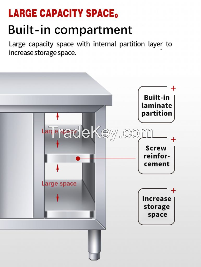 Commercial Kitchen Operating Table Home Cabinet Cutting Table Playing Load Table Stand Thickened