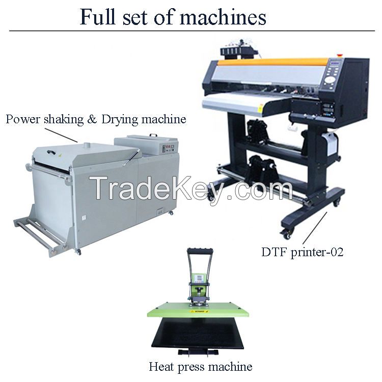 DTF printer A1 plastisol heat transfer printer for garment T shirt dtf printing machine with dual 4720 print head