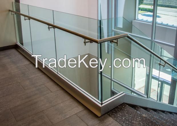 Kudas Stainless Steel Spigot Glass Balcony Railing for Deck/Pool Fence