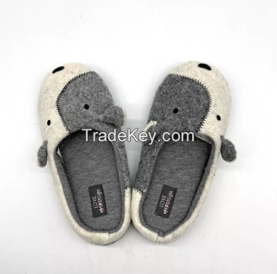 Customized OEM 3D cartoon cute animal face indoor home animal slippers