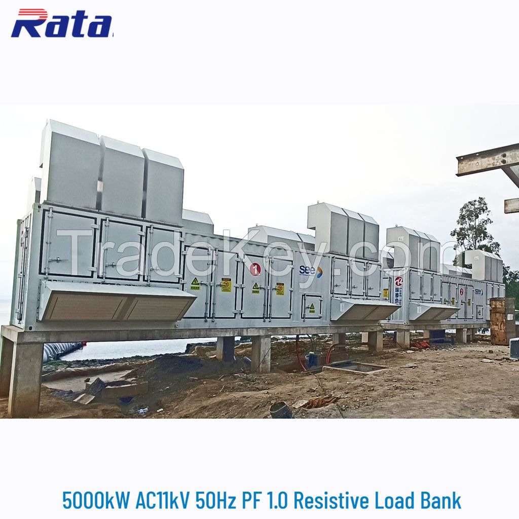 5000kW Air Cooled AC 3 Phase Resistive Load Bank for Generator UPS Power Plant Load Testing