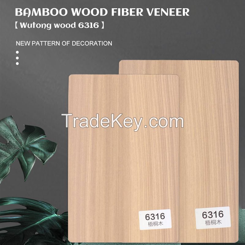 Customizable bamboo wood panel interior decoration siding fiber panel sycamore wood 6316 (customized consulting seller)