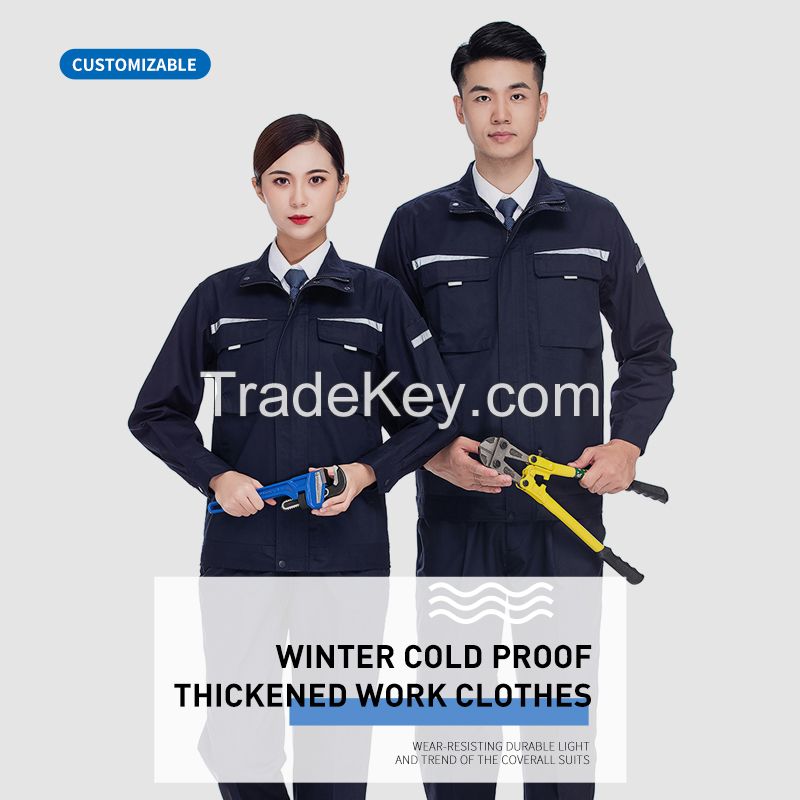 Winter cold proof thickened work clothes(product support customization)