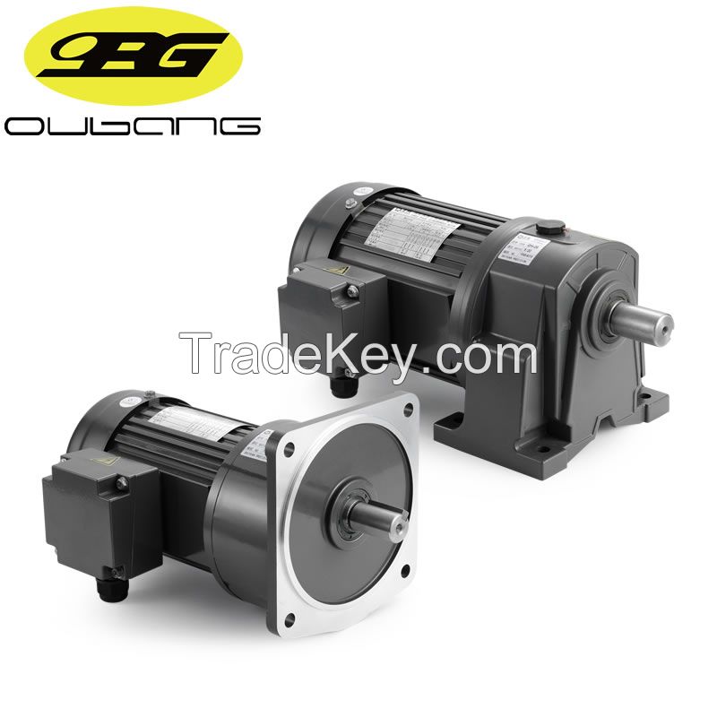 Foot Mount Shaft Dia 18mm 22mm 28mm 32mm 40mm 50mm 100W to 3700W 3 Phase Helical Small AC Electric Gear Motor