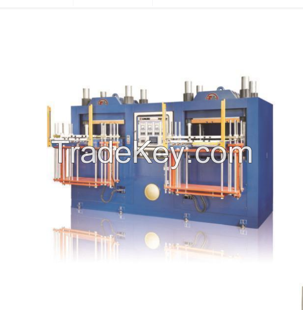 Rubber compression molding machine 