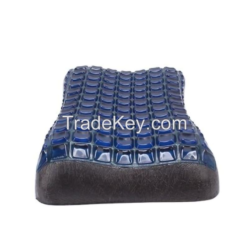 Super soft cooling gel sheet covering memory foam pillow relieving neck spinal pain  massage pillow memory foam cool gel