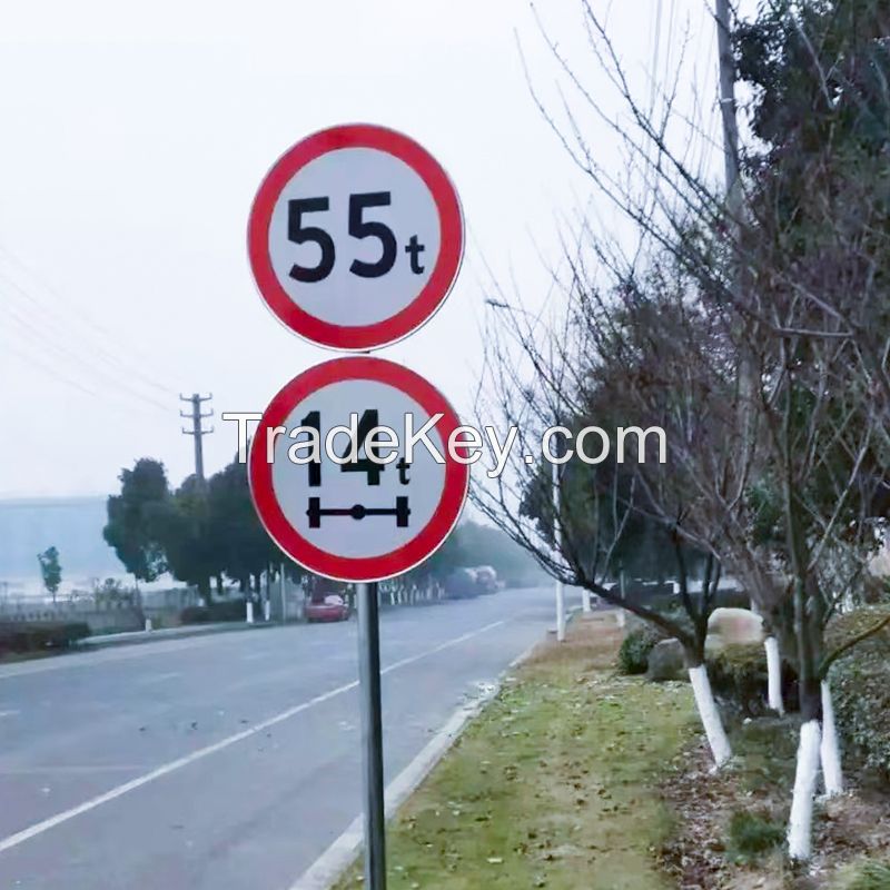 Road Weight Limit Limit Sign, Aluminum Plate + Reflective Film (Support Customization)