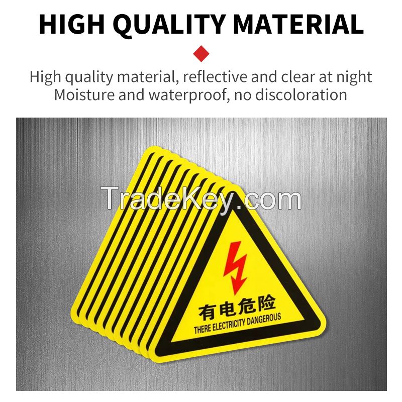 Safety Sign Aluminum Plate+Reflective Film (Support Customization)