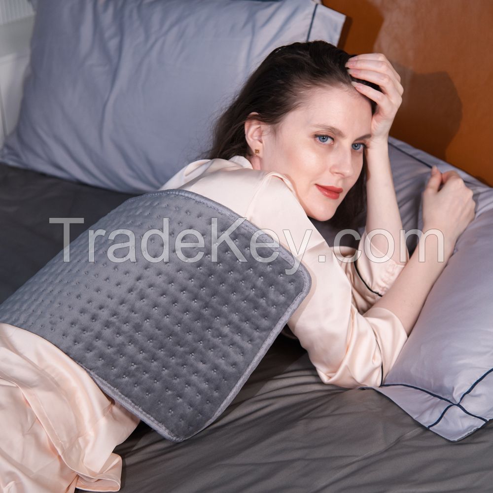 2023 Amazon Hot Selling 9 Timer Settings 40*30cm Electric Heating Pad For Pain Relief