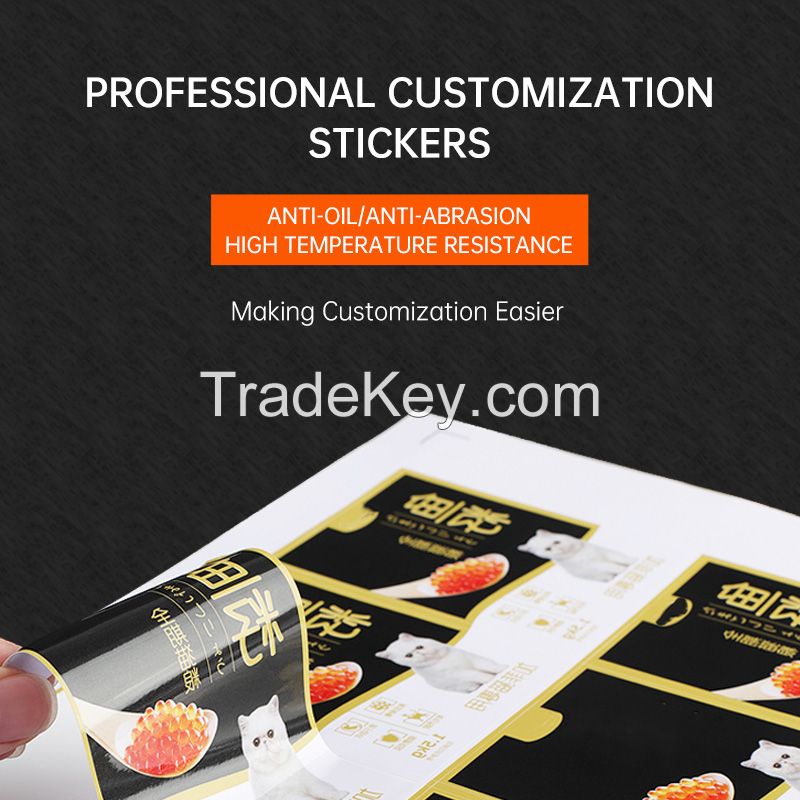 Self-Adhesive Stickers Customized Products, Order Contact Customer Service