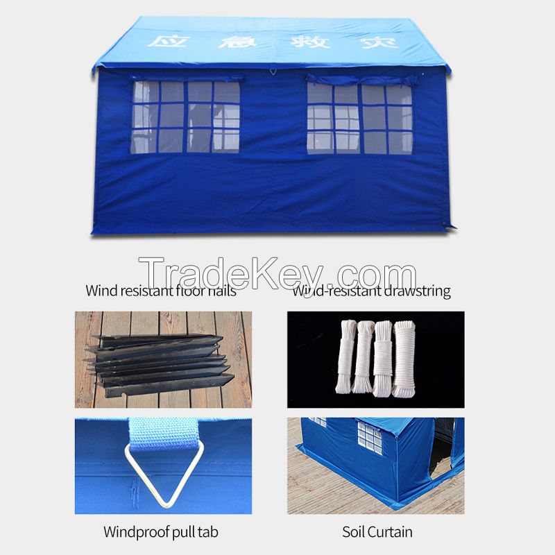 Outdoor emergency rescue tent flood control command equipment civil tent for earthquake and flood relief