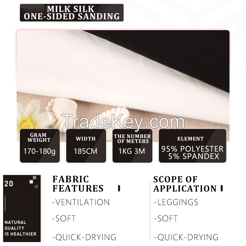 100D milk silk fabric cotton is easy to wash and dry, good color solidity, no fading/shrinking, excellent wrinkle resistance, elasticity and dimensional stability, and good chemical resistance