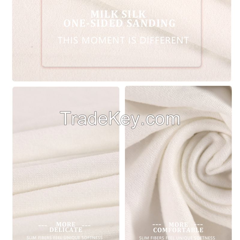 100D milk silk fabric cotton is easy to wash and dry, good color solidity, no fading/shrinking, excellent wrinkle resistance, elasticity and dimensional stability, and good chemical resistance