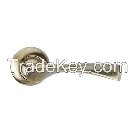 Most Classical Zinc Alloy Zamac Zamak Door Handle on Rosette (Rose)