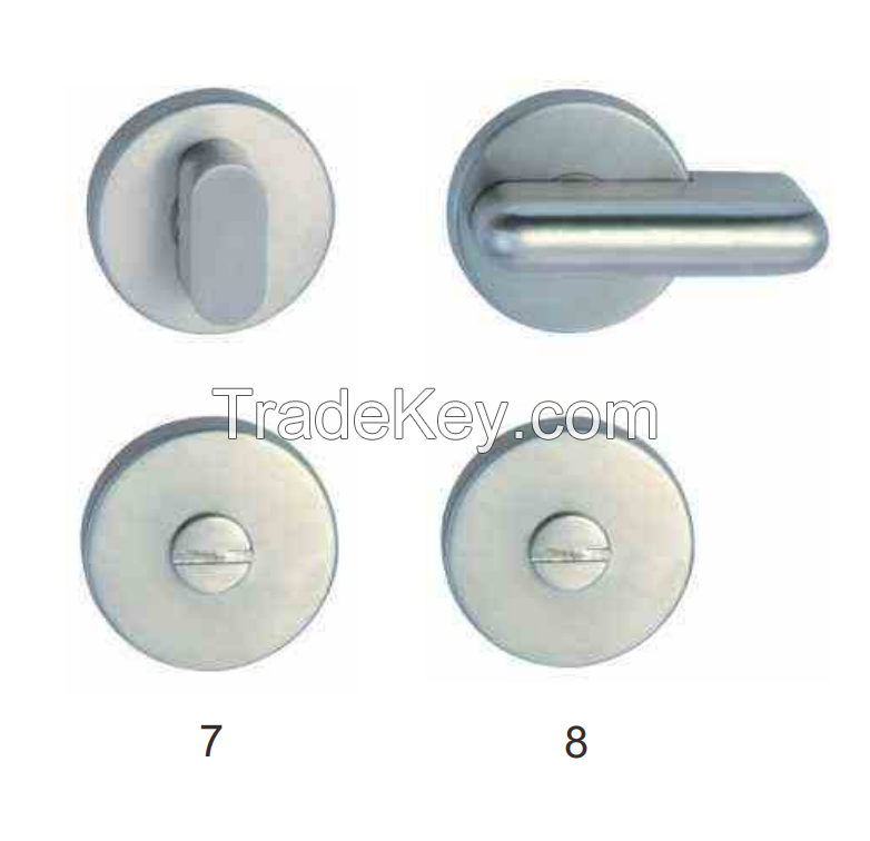 Square Stainless Steel Door Handle 19mm thick