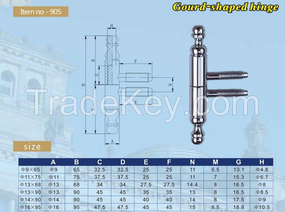 Threaded Iron Hinge for Door, Window,Furniture