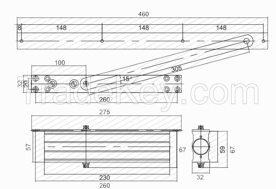 Concealed Door Closer