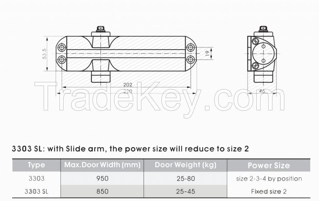 UL CE Door Closer