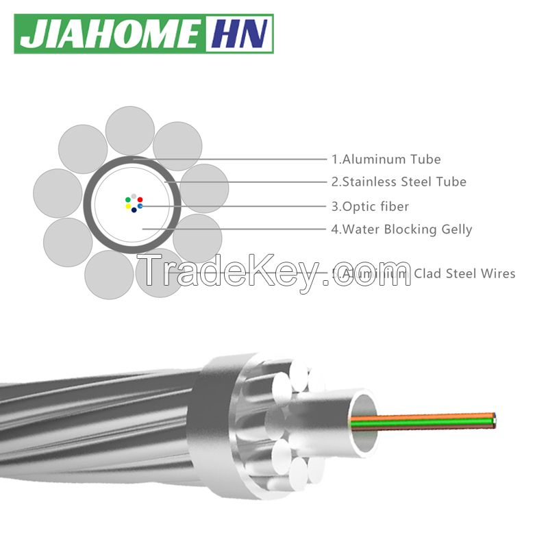 ALUMINUM CLAD STEEL TUBE CENTRAL OPGW CABLE