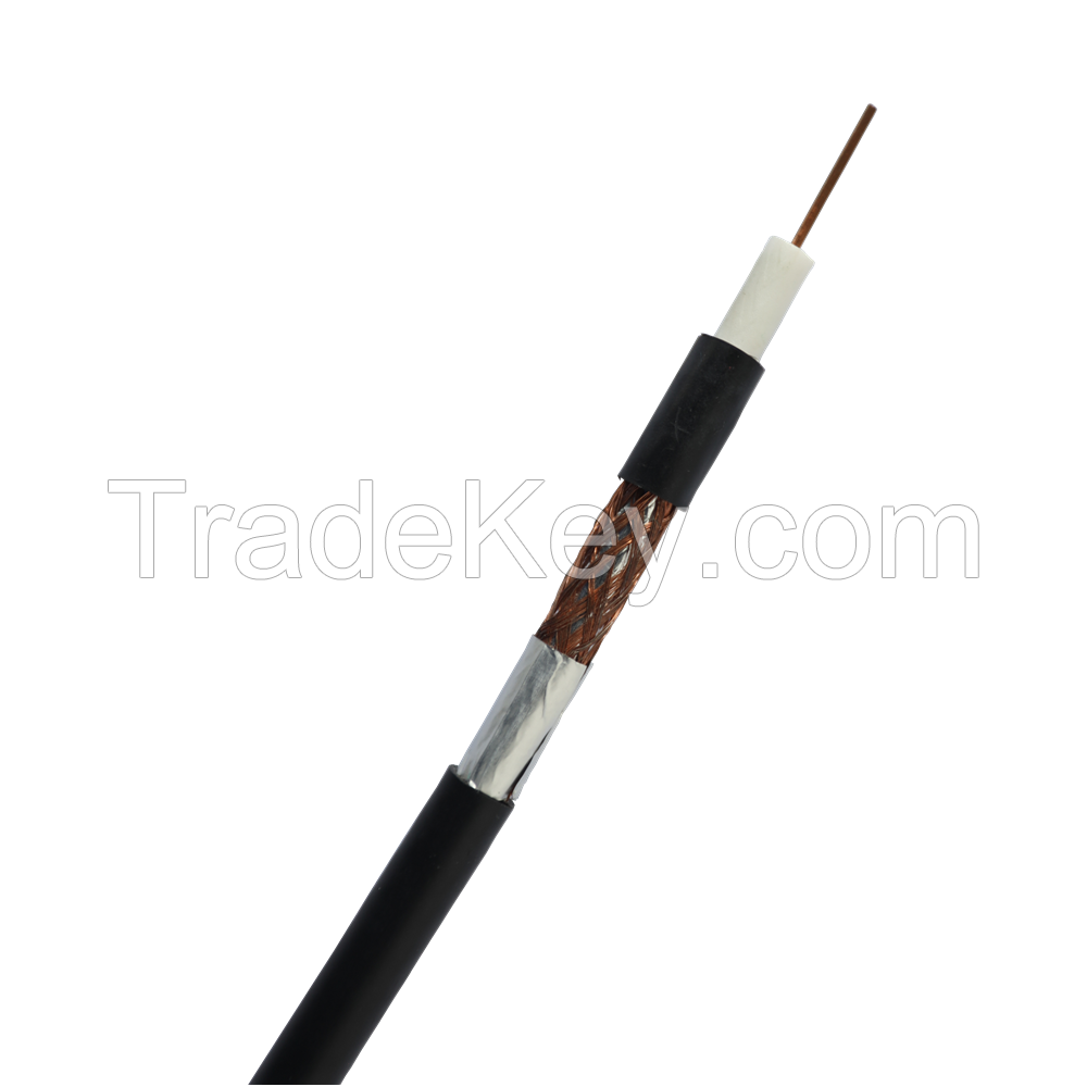 Composite Cable Rg59 Coaxial+2power Cable for CCTV Computer C By