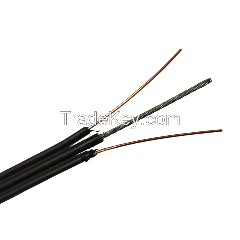 Drop Cable 2pairs Cat3 with Steel Wire Telephone Cable Outdoor