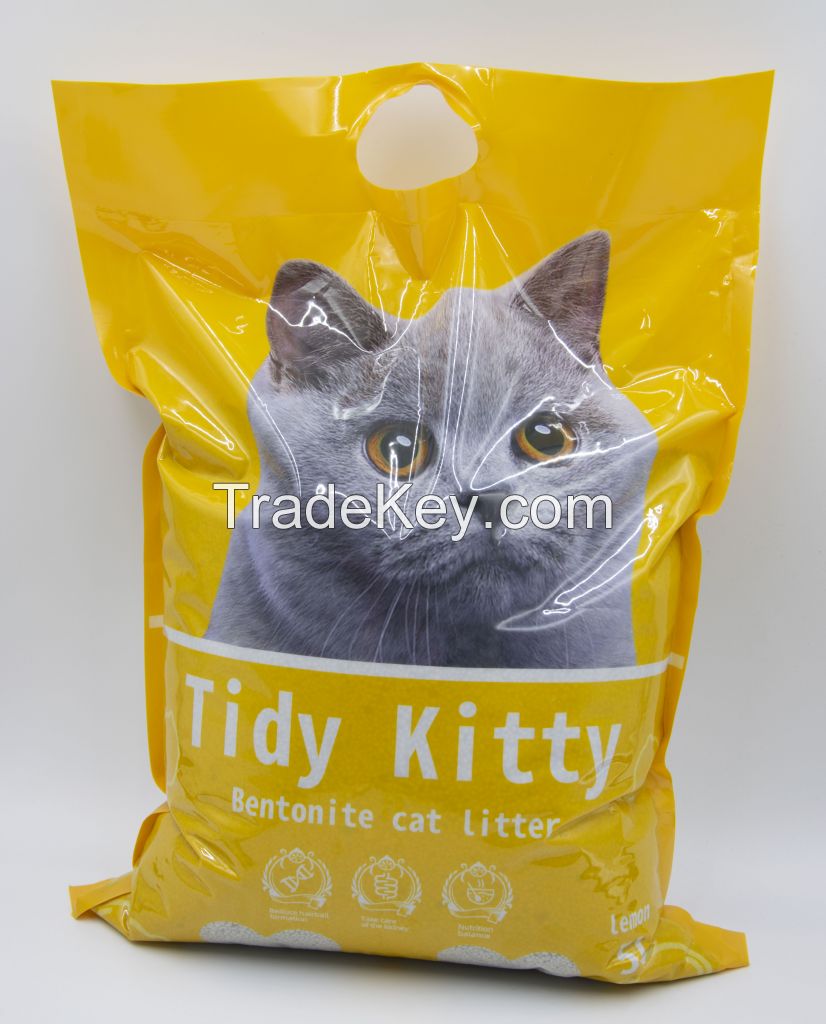Natural bentonite ultra clumping cat litter cat sand