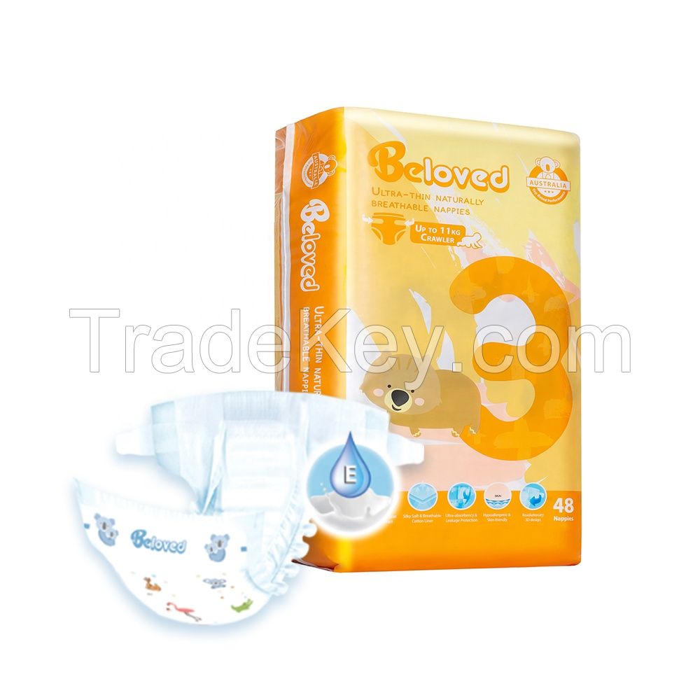 Factory Wholesale Fast and High Absorption Ultra Thin Soft Baby Infant Nappy Baby Paper Diaper
